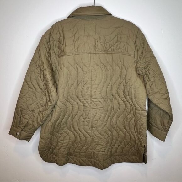 NWT Madewell Plus Size Quilted Belrose Oversized Shirt-Jacket Size 1X - Picture 3 of 10